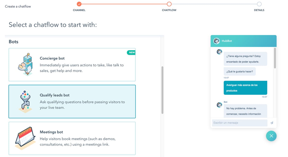 Chatbot cómo crear uno gratis con HubSpot paso a paso